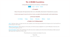 Desktop Screenshot of amarkfoundation.org