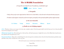 Tablet Screenshot of amarkfoundation.org